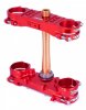 Triple clamp X-TRIG 40101016 ROCS TECH piros