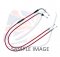 Throttle cables (pair) Venhill featherlight piros